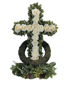 White Rose - Accented Cross