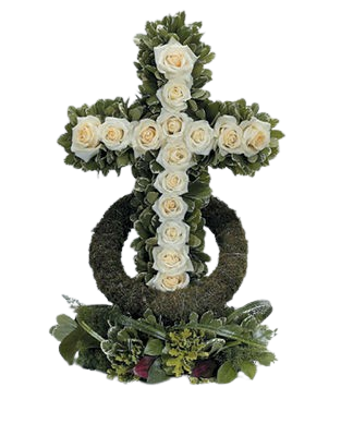 White Rose - Accented Cross