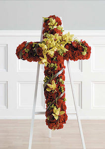 Complementary Red & Green Standing Cross