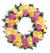 Load image into Gallery viewer, Garden Rose Wreath
