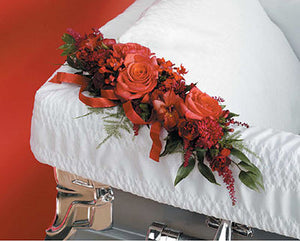 Red Corsage Lid Decoration