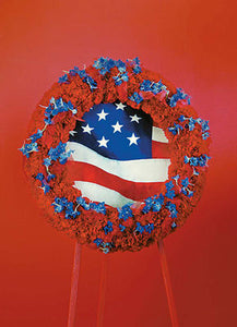 Red & Blue Patriotic Wreath